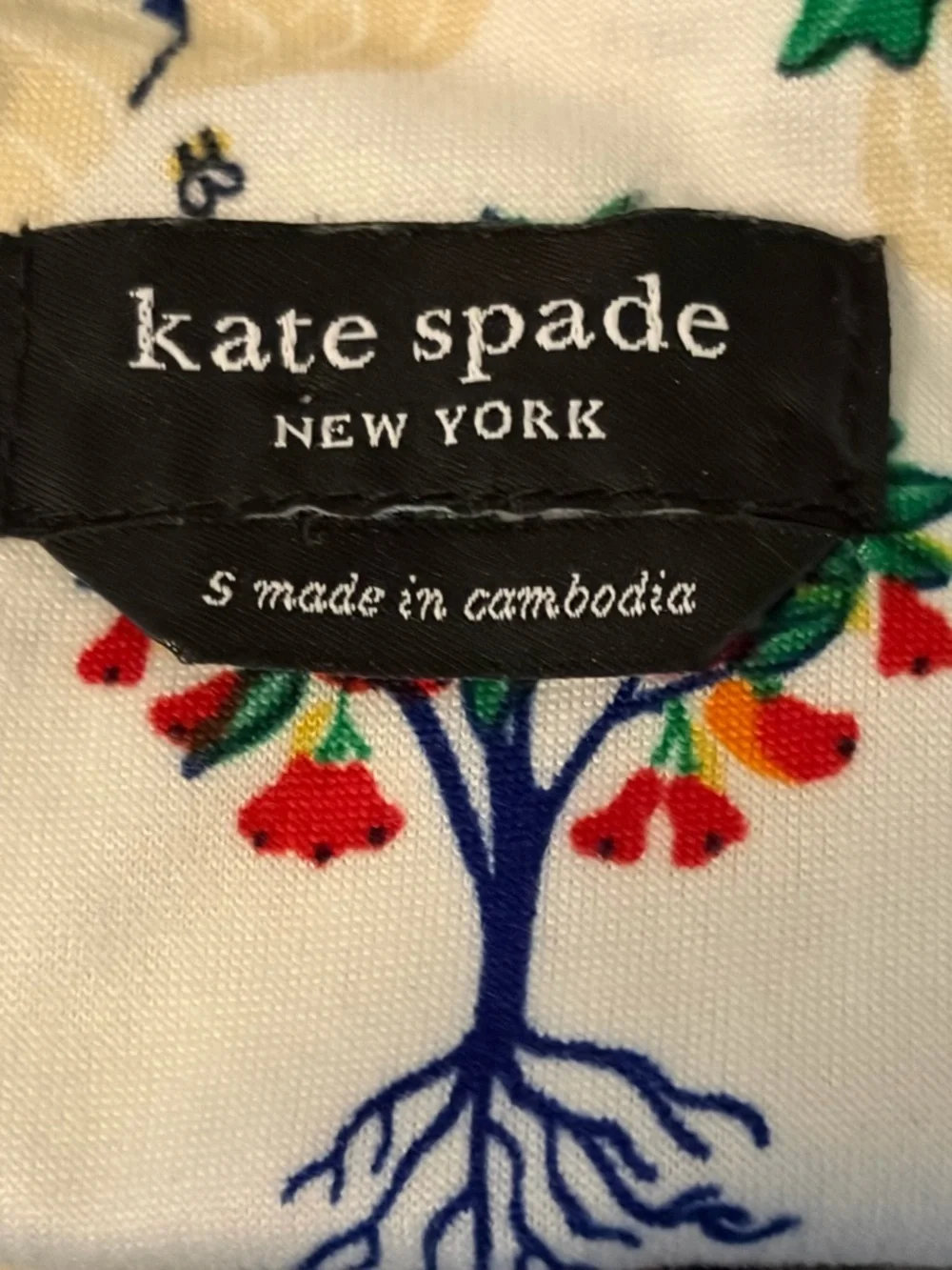 Kate Spade Gardening Icons 2 Piece Top Pant Stretch Knit Pajama Set Size Small